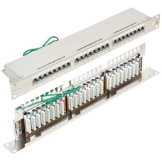 Патч-панель 19", 1U, 24xRJ45 кат.6А NIKOMAX NMC-RP24SA2-1U-MT