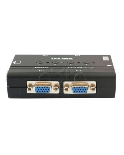 4-портовый KVM-переключатель с портами VGA и PS/2 D-Link DL-DKVM-4K/B3A в Нижнем Новгороде Видеоусилители, Модуляторы, Делители Pintop.ru