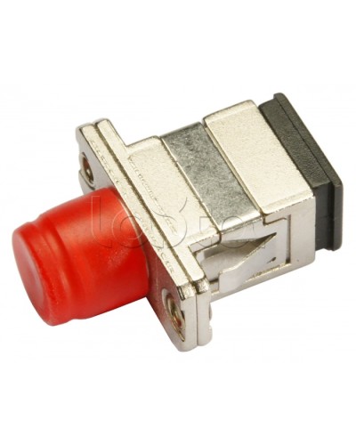 Соединитель проходной SC-FC, MM(для многомодового кабеля), simplex Cabeus SC-FC-MM в Нижнем Новгороде Проходные адаптеры и розетки оптические Pintop.ru