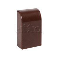 Заглушка (40х16) (4 шт) темное дерево EKF-Plast (ecd-40-16x4)