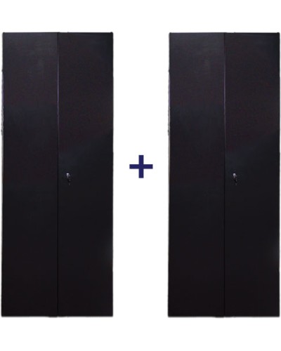 Комплект дверей 47U, 600 мм, черный, передняя - распашная металл, задняя - распашная металлTWT TWT-CBB-DR47-6x-S-M1 в Нижнем Новгороде Аксессуары для стоек и шкафов Pintop.ru