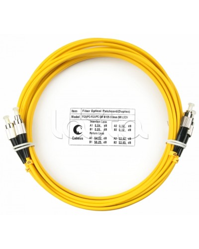 Шнур оптический duplex FC-FC 9/125 sm 7м LSZH Cabeus FOP(d)-9-FC-FC-7m в Нижнем Новгороде Патч-корды оптические Pintop.ru
